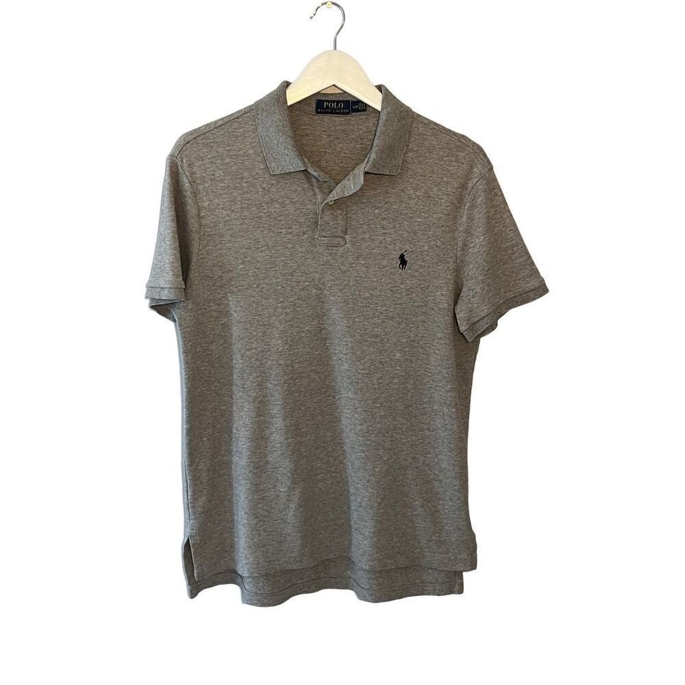 Polo Ralph Lauren heather gray polo shirt - L